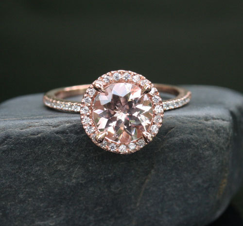 Barkev's Rose Gold Engagement Ring 7922LTW